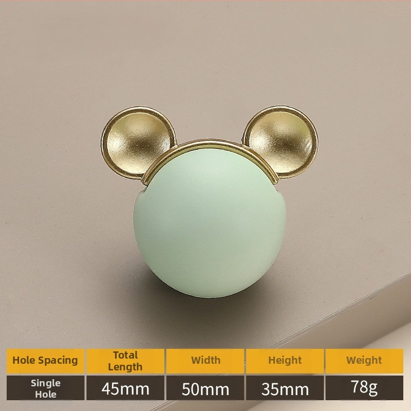 Μοντέλο 2991 — Μοντέρνα μινιμαλιστική καρτούν λαβή επίπλων με μία οπή για ντουλάπες, ντουλάπια και συρτάρια