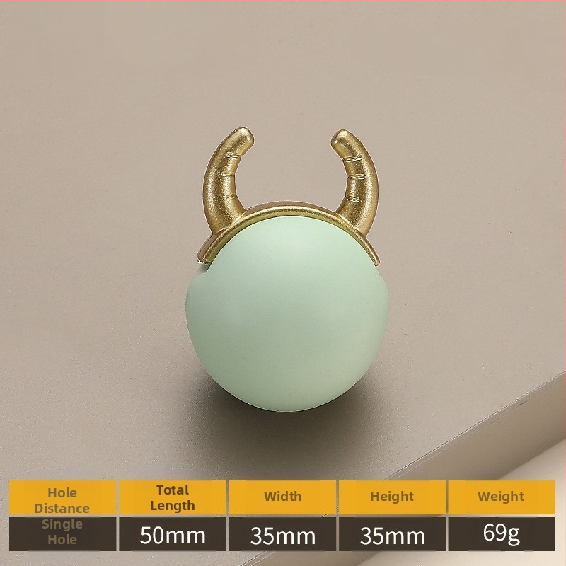 Μοντέλο 2991 — Μοντέρνα μινιμαλιστική καρτούν λαβή επίπλων με μία οπή για ντουλάπες, ντουλάπια και συρτάρια