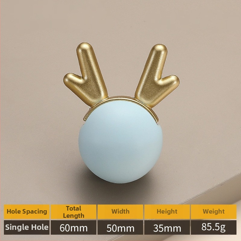 Μοντέλο 2991 — Μοντέρνα μινιμαλιστική καρτούν λαβή επίπλων με μία οπή για ντουλάπες, ντουλάπια και συρτάρια