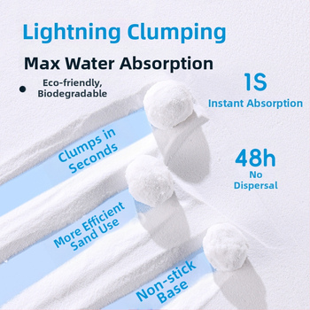 Yue Xiaomeng Дву-в-едно пясък за къпане за малки домашни любимци с премахване на миризми