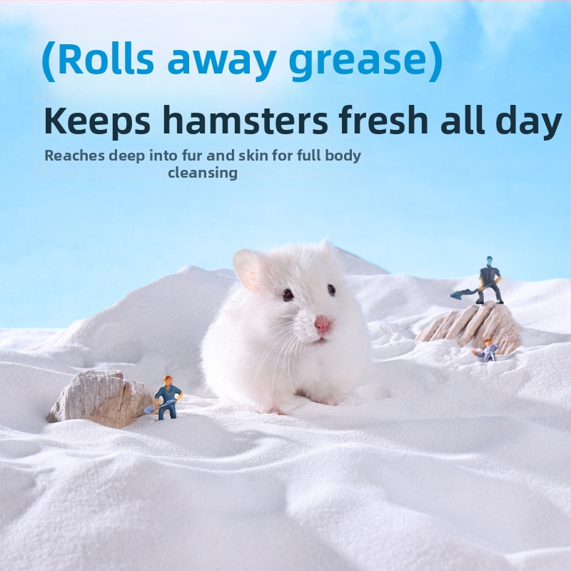 Yue Xiaomeng Dvojitý kúpeľný piesok pre malé domáce zvieratá so schopnosťou odstraňovať zápachy