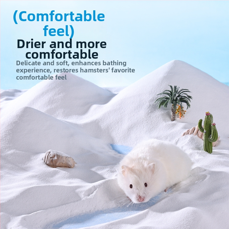 Yue Xiaomeng Dvojitý kúpeľný piesok pre malé domáce zvieratá so schopnosťou odstraňovať zápachy