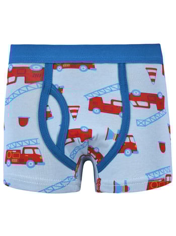 Boxeri pentru băieți – 95% bumbac, Clasa A, pentru 3–8 ani, design cu dinozaur, mașină de pompieri și spațiu