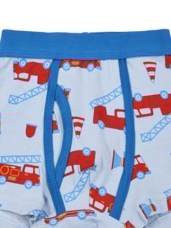 Boxeri pentru băieți – 95% bumbac, Clasa A, pentru 3–8 ani, design cu dinozaur, mașină de pompieri și spațiu