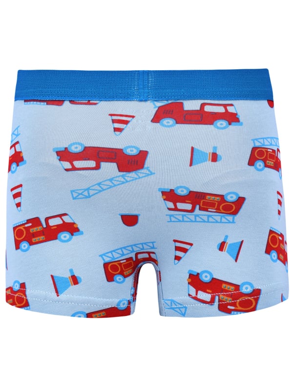 Boxeri pentru băieți – 95% bumbac, Clasa A, pentru 3–8 ani, design cu dinozaur, mașină de pompieri și spațiu