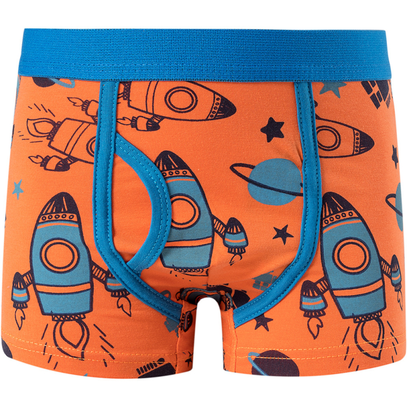 Boxeri pentru băieți – 95% bumbac, Clasa A, pentru 3–8 ani, design cu dinozaur, mașină de pompieri și spațiu