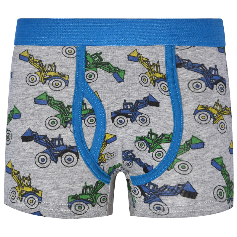 Boxeri pentru băieți – 95% bumbac, Clasa A, pentru 3–8 ani, design cu dinozaur, mașină de pompieri și spațiu