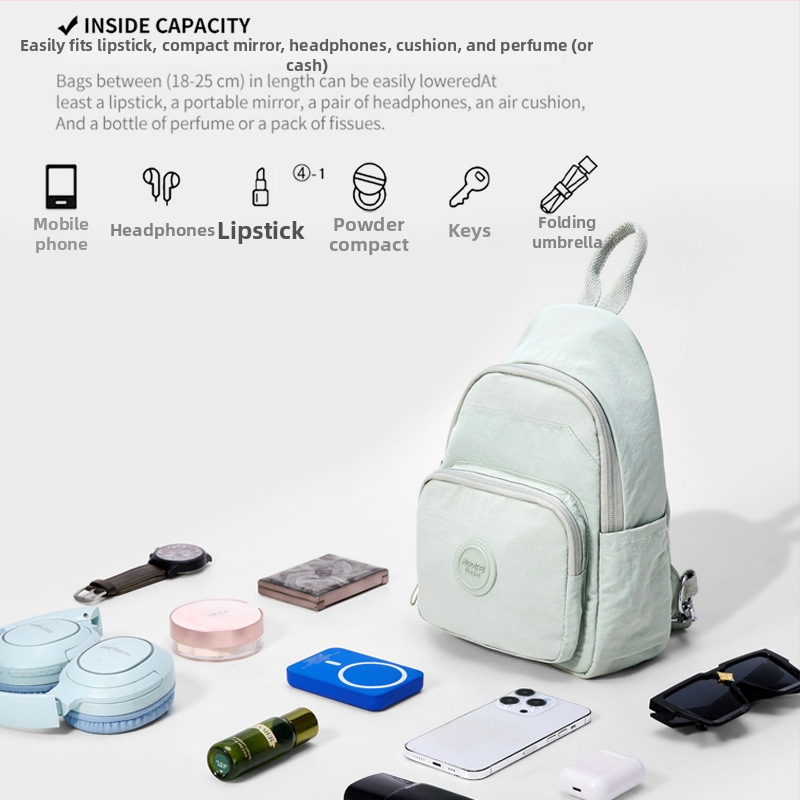 Rucsac feminin multifuncțional din nylon cu curea crossbody | Impermeabil, anti-furt, rezistent la uzură | Toamnă 2025