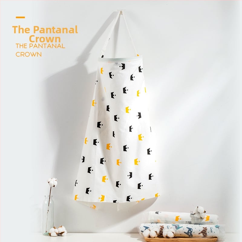 Acoperământ pentru alăptat din 95% bumbac, cu model Cartoon, mâneci scurte