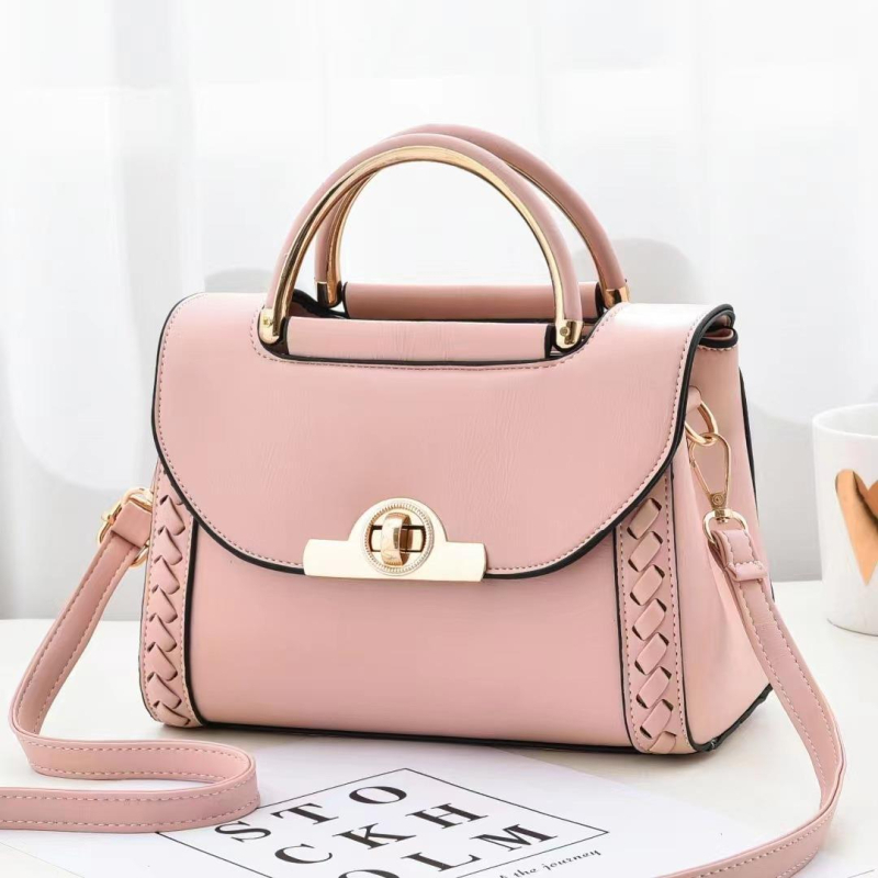 Geantă de damă din PU cu închidere tip latch, formă orizontală pătrată, buzunar intern cu fermoar și buzunar pentru telefon