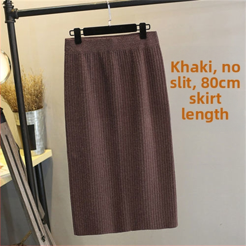 Sukňa z pletenej tkaniny, dlhá, bedrový strih, elastická, jar 2025