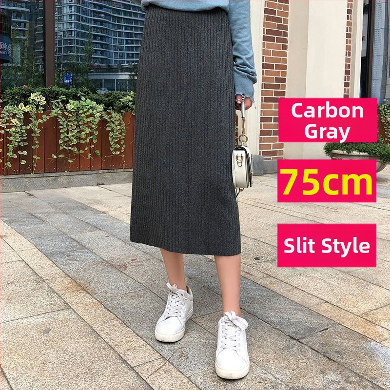 Sukňa z pletenej tkaniny, dlhá, bedrový strih, elastická, jar 2025