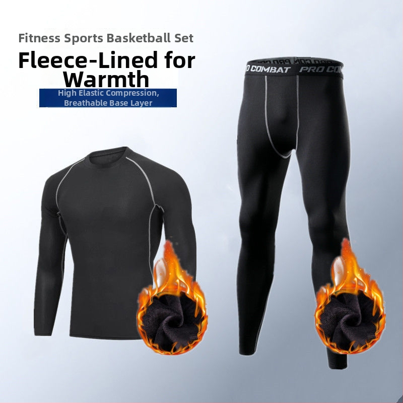 Ανδρικό σετ βάσης για τρέξιμο που στεγνώνει γρήγορα — κολάν υψηλής ελαστικότητας με απορρόφηση ιδρώτα, ύφασμα πολυεστέρα/βινυλόνη 91–95%