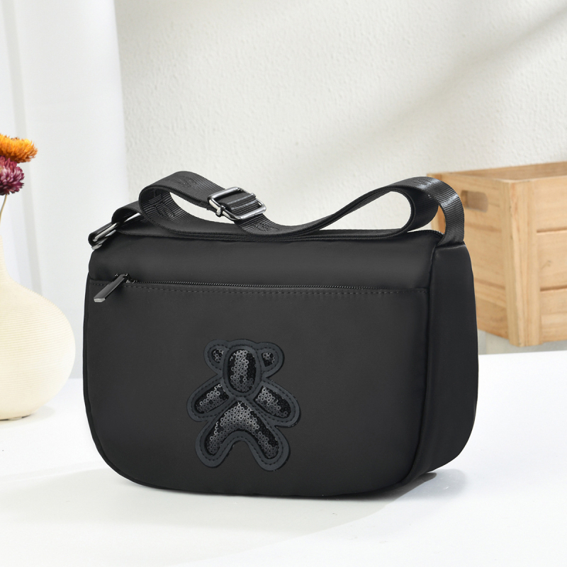Crossbody torba od Oxford tkanine sa zatvaračem, jednostruka naramenica, unutarnja džep sa zatvaračem i džep za dokumente