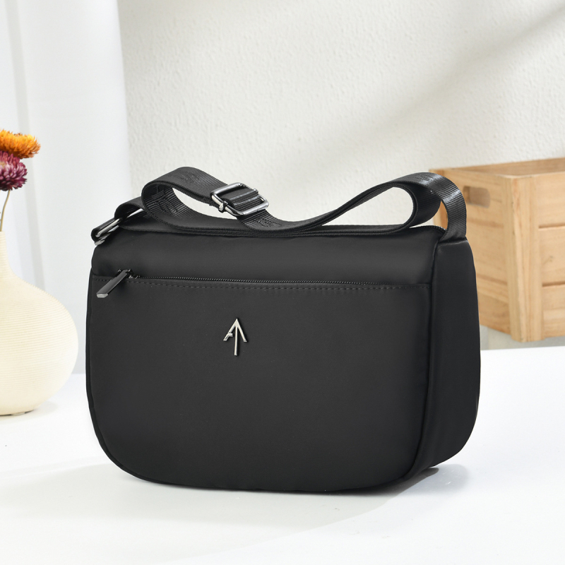 Crossbody torba od Oxford tkanine sa zatvaračem, jednostruka naramenica, unutarnja džep sa zatvaračem i džep za dokumente