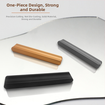 Λαβή πόρτας ντουλάπας σε σχήμα Ι, με επεκτεινόμενο κυκλικό άκρο, αντι-σύγκρουση, μοντέρνος ελαφρύς πολυτελής σχεδιασμός, κράμα αλουμινίου, χύτευση υπό πίεση, μοντέλο 776