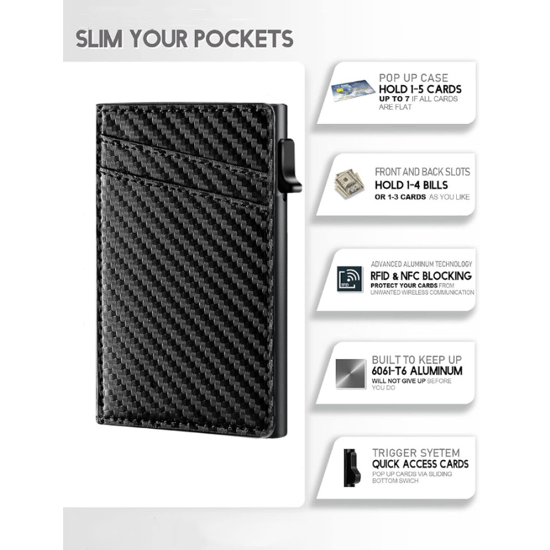 Držač kartica s RFID zaštitom, PU materijal, Unisex, QUXIS, PU podstava
