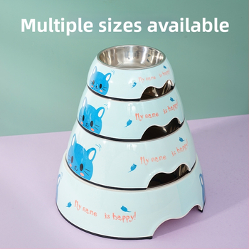 Μπολ σκύλου από μελαμίνη 2-in-1 για νερό και φαγητό, σχέδιο κινούμένων σχεδίων, μάρκα XS