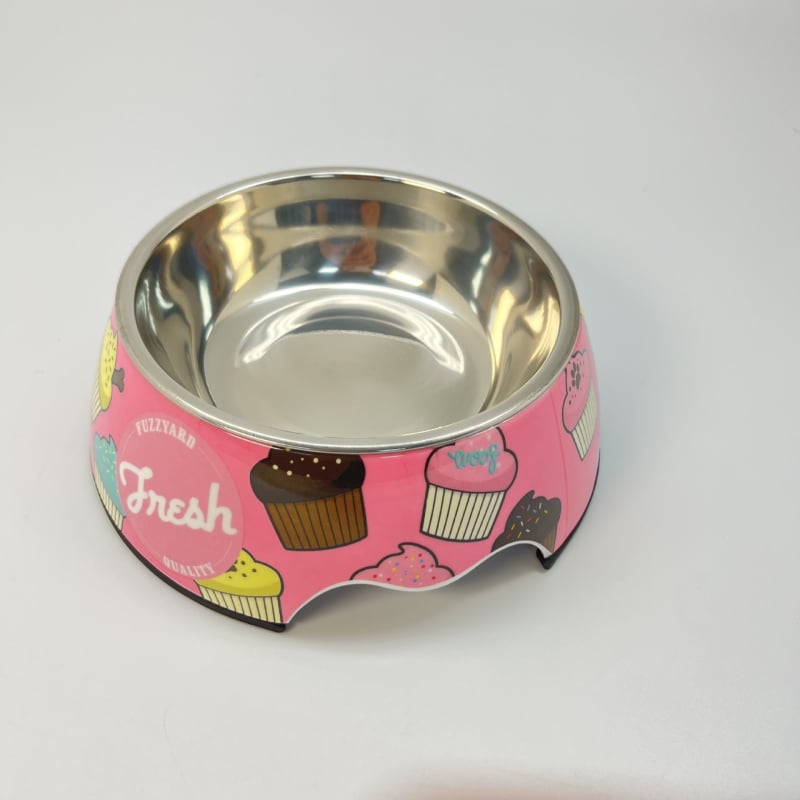 Μπολ σκύλου από μελαμίνη 2-in-1 για νερό και φαγητό, σχέδιο κινούμένων σχεδίων, μάρκα XS