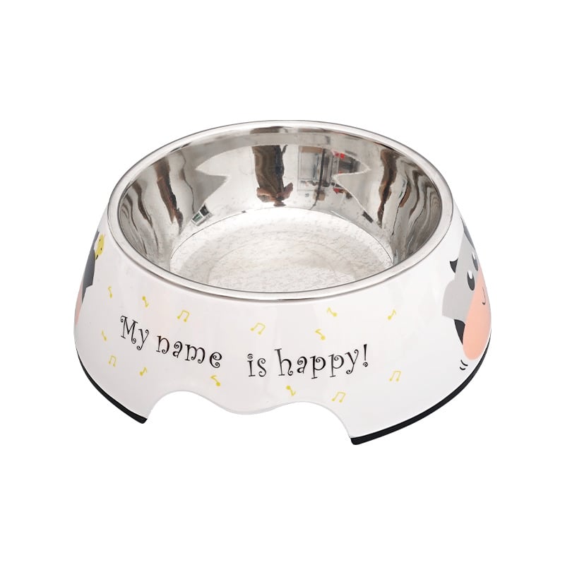 Μπολ σκύλου από μελαμίνη 2-in-1 για νερό και φαγητό, σχέδιο κινούμένων σχεδίων, μάρκα XS