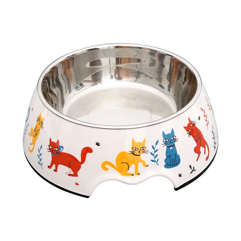 Μπολ σκύλου από μελαμίνη 2-in-1 για νερό και φαγητό, σχέδιο κινούμένων σχεδίων, μάρκα XS