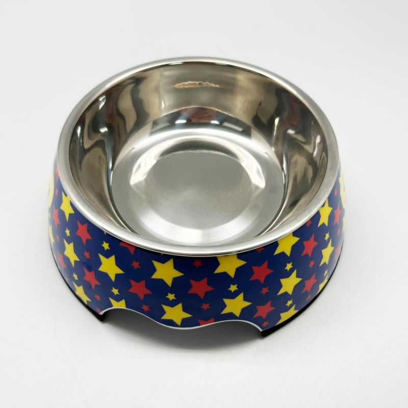 Μπολ σκύλου από μελαμίνη 2-in-1 για νερό και φαγητό, σχέδιο κινούμένων σχεδίων, μάρκα XS