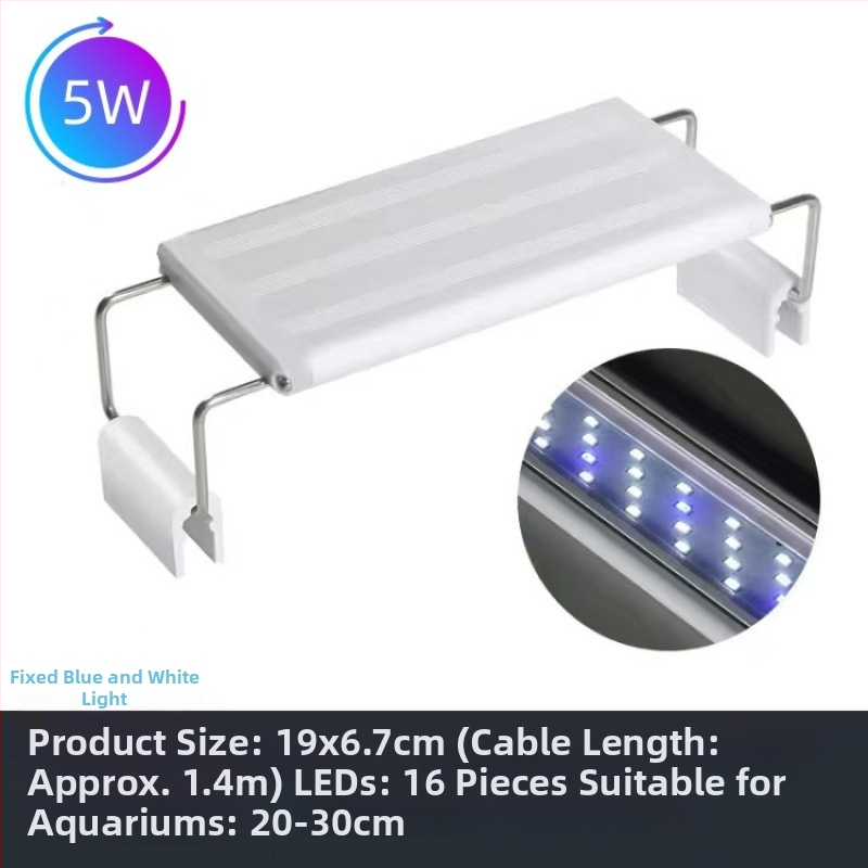 LED φωτιστικό ενυδρείου με πλήρες φάσμα και δυνατότητα αλλαγής χρώματος, κλιπ για στήριξη σε ενυδρείο