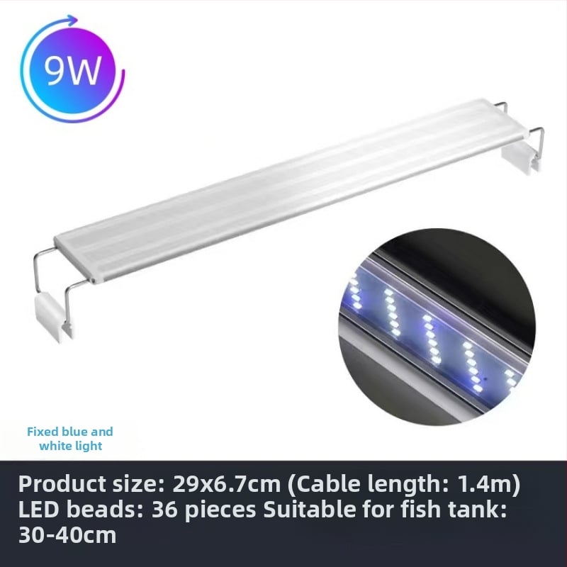 LED φωτιστικό ενυδρείου με πλήρες φάσμα και δυνατότητα αλλαγής χρώματος, κλιπ για στήριξη σε ενυδρείο