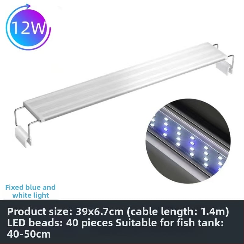 LED φωτιστικό ενυδρείου με πλήρες φάσμα και δυνατότητα αλλαγής χρώματος, κλιπ για στήριξη σε ενυδρείο
