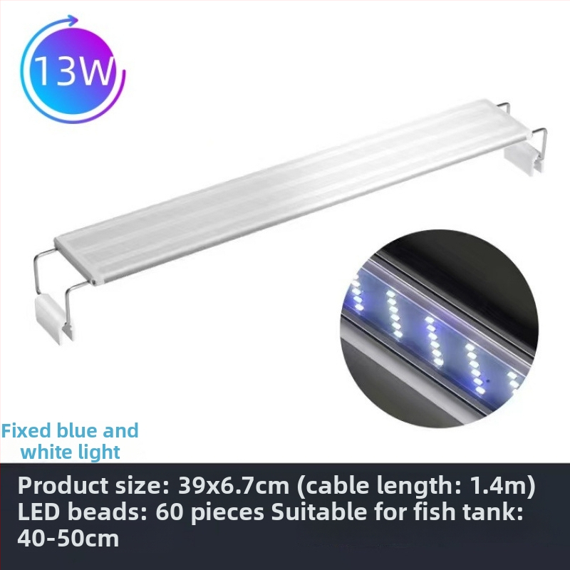 LED φωτιστικό ενυδρείου με πλήρες φάσμα και δυνατότητα αλλαγής χρώματος, κλιπ για στήριξη σε ενυδρείο