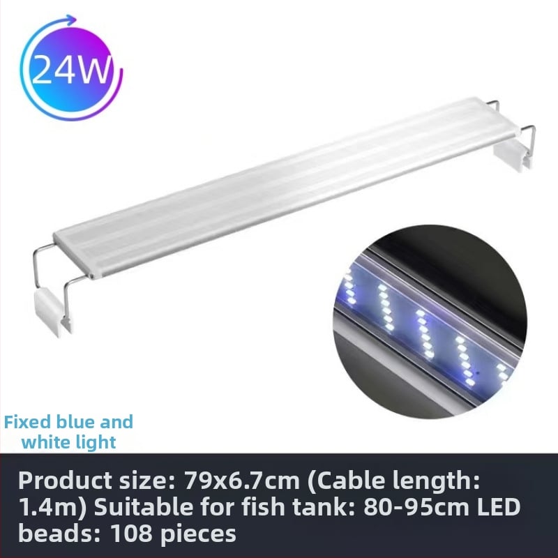 LED φωτιστικό ενυδρείου με πλήρες φάσμα και δυνατότητα αλλαγής χρώματος, κλιπ για στήριξη σε ενυδρείο