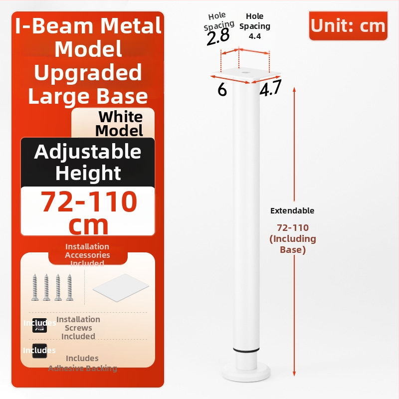 Cosma állítható teleszkópos bútorlábak | univerzális illeszkedés, hideg hengerelt acél, modern minimalist stílus