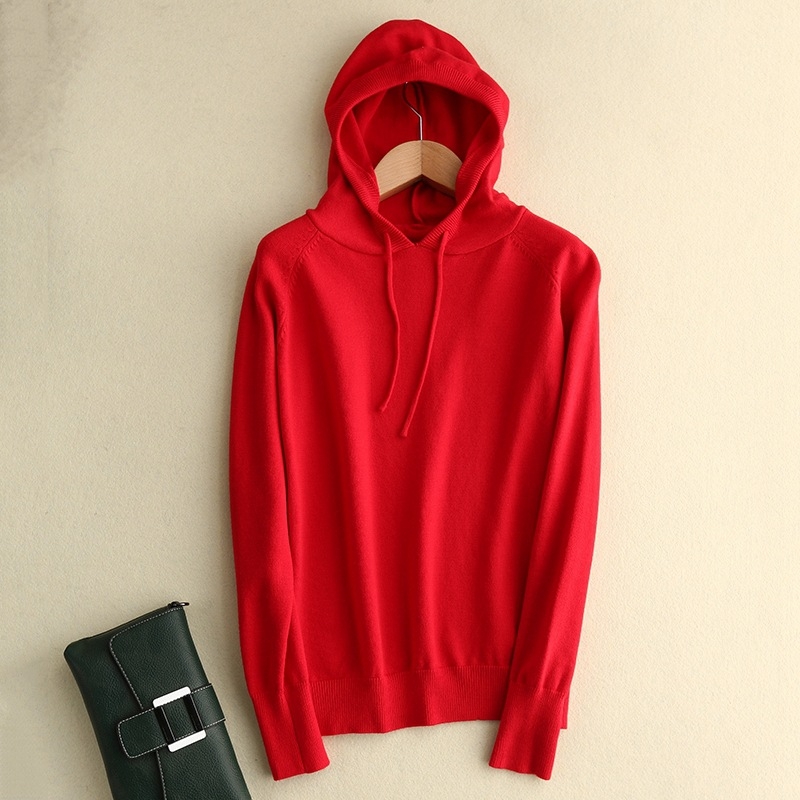 Ζακέτα-φούτερ με κουκούλα από μαλλί και κασμίρ, χαλαρή γραμμή, 70-80% μαλλί, κασμίρ κάτω από 30%, 3D μοτίβο, μακριά μανίκια, μήκος 50-65 cm, Φθινόπωρο 2023