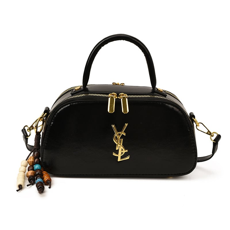 Geantă în formă de pernă – material PU, închidere cu fermoar, buzunar interior cu fermoar, curea cu o singură curea