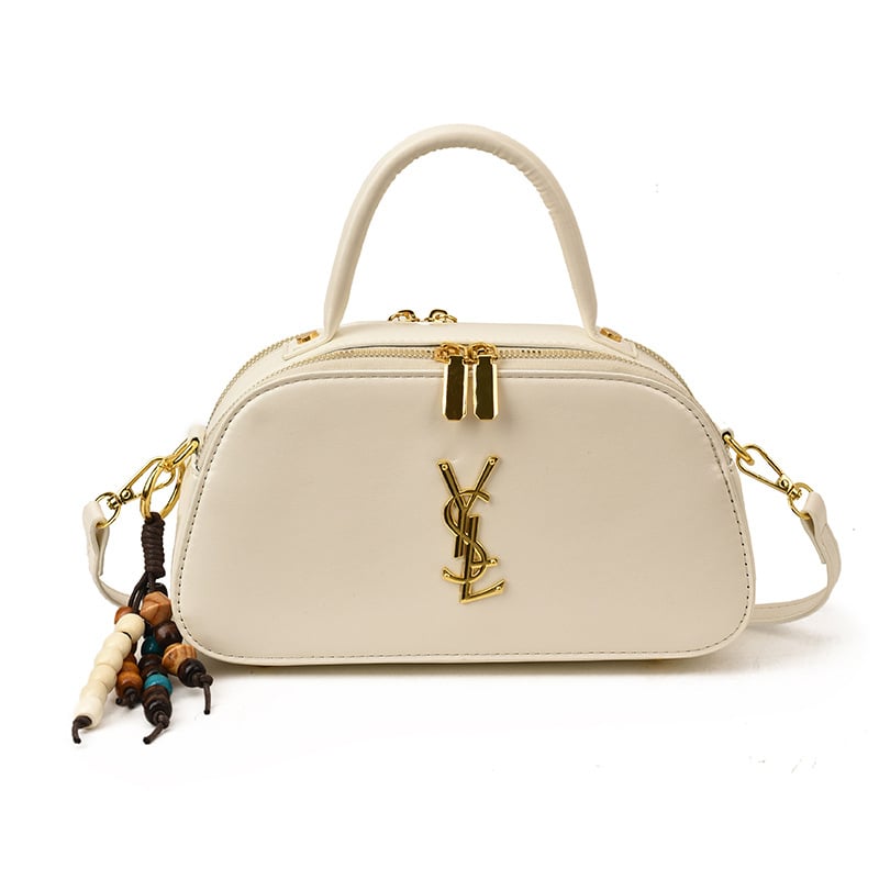 Geantă în formă de pernă – material PU, închidere cu fermoar, buzunar interior cu fermoar, curea cu o singură curea