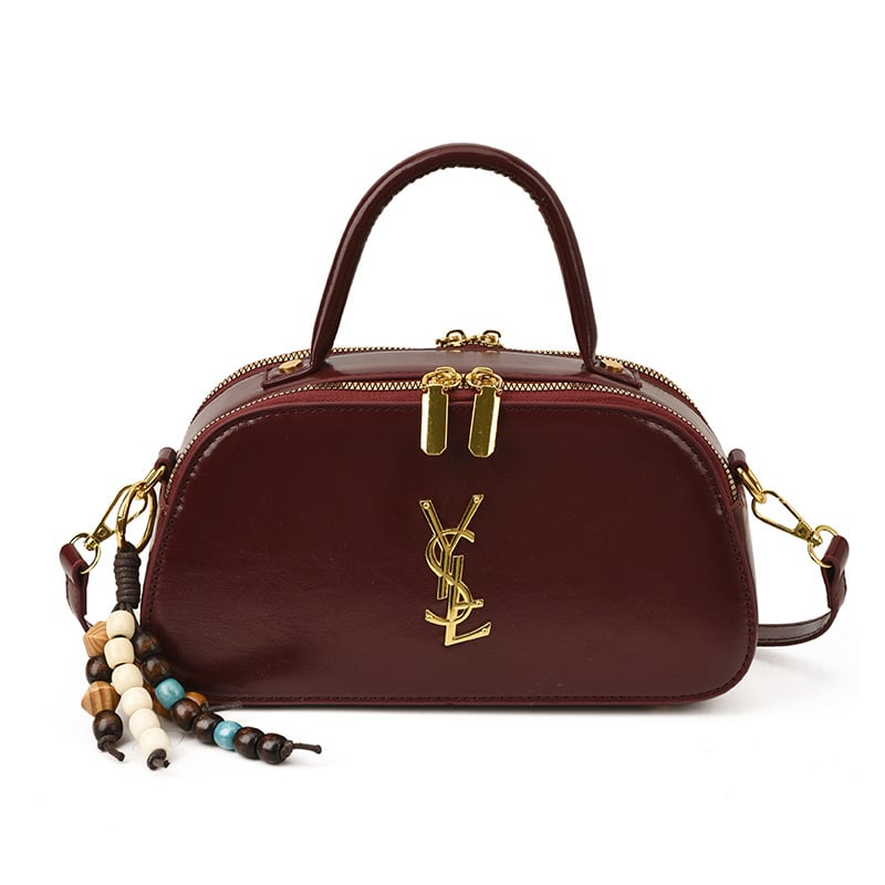 Geantă în formă de pernă – material PU, închidere cu fermoar, buzunar interior cu fermoar, curea cu o singură curea