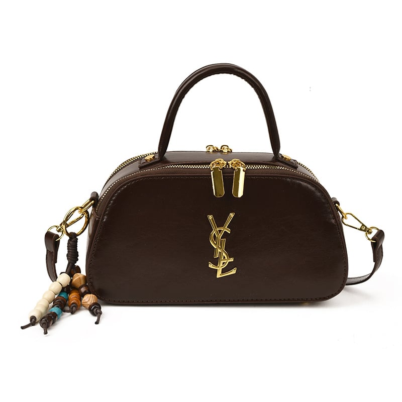 Geantă în formă de pernă – material PU, închidere cu fermoar, buzunar interior cu fermoar, curea cu o singură curea