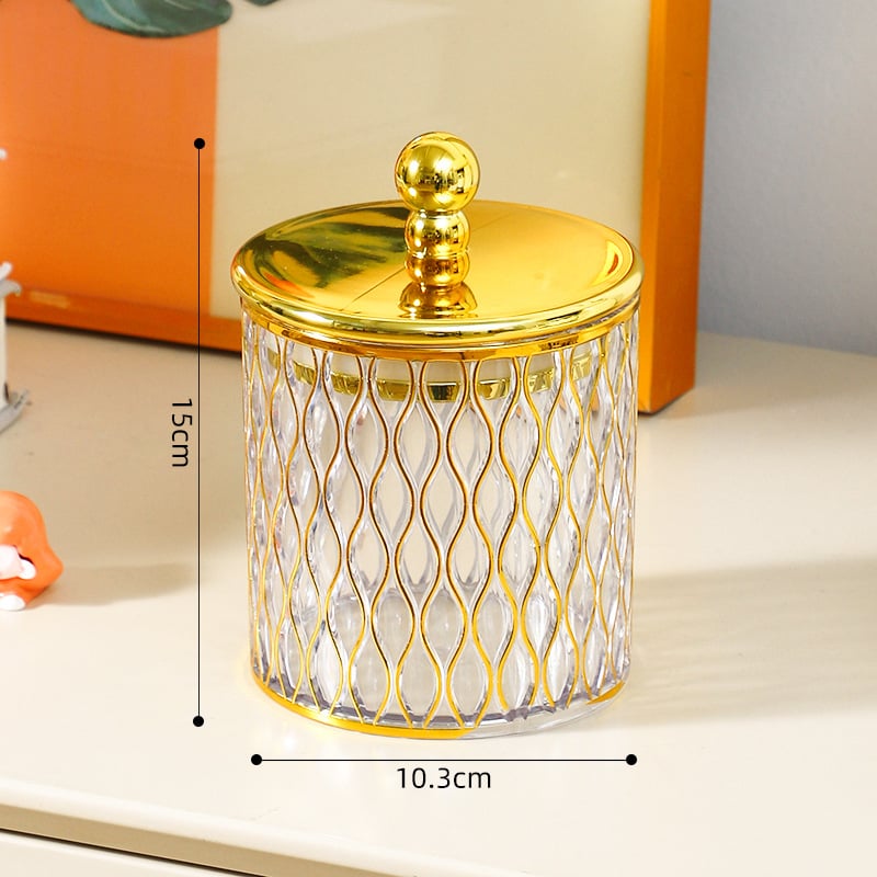 Прозрачен пластмасов съд за съхранение на зърнени култури с капак, кръгъл, обем 301–500 ml