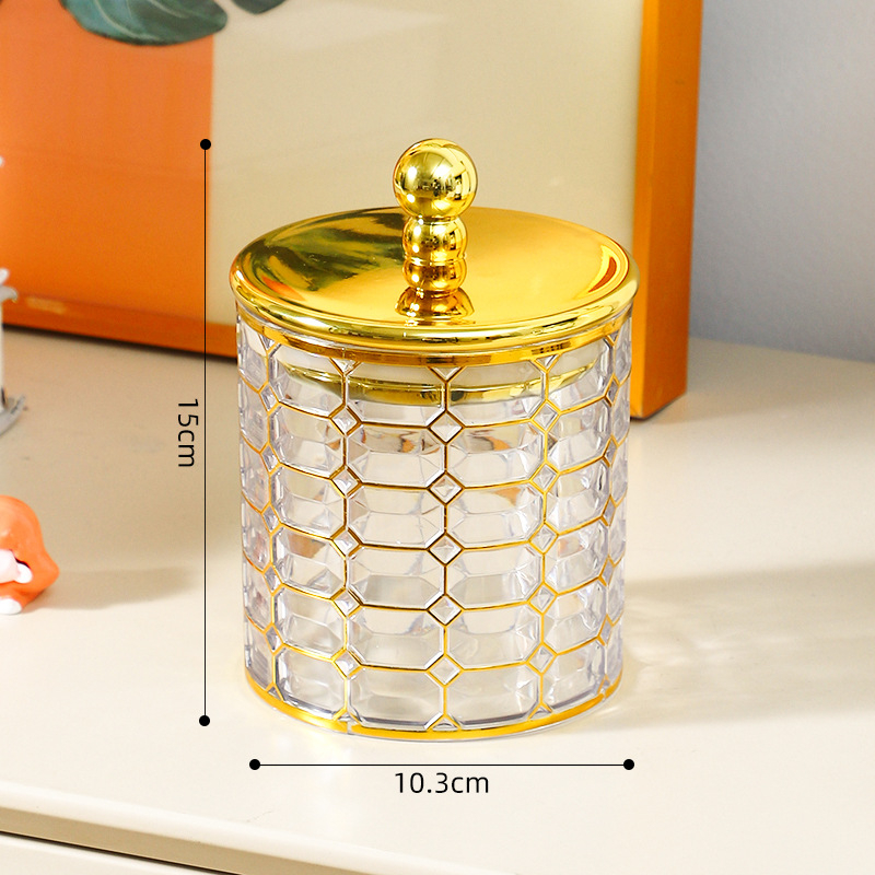 Прозрачен пластмасов съд за съхранение на зърнени култури с капак, кръгъл, обем 301–500 ml