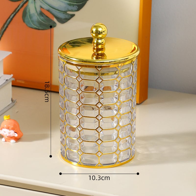 Прозрачен пластмасов съд за съхранение на зърнени култури с капак, кръгъл, обем 301–500 ml