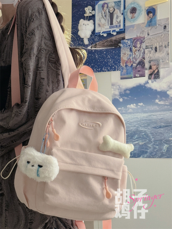 Mini batoh v kórejskom štýle, nylon, unisex, kapacita 20–35 L