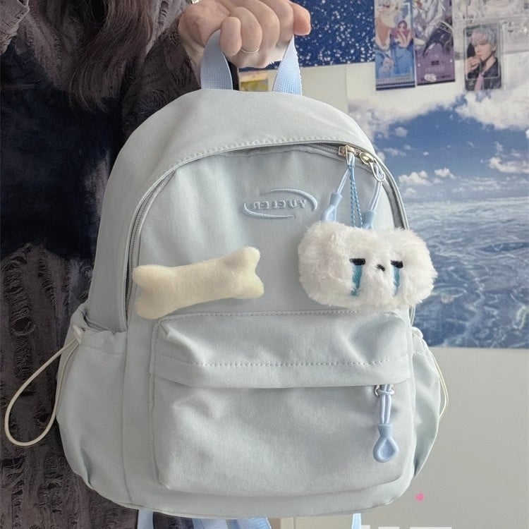 Mini batoh v kórejskom štýle, nylon, unisex, kapacita 20–35 L