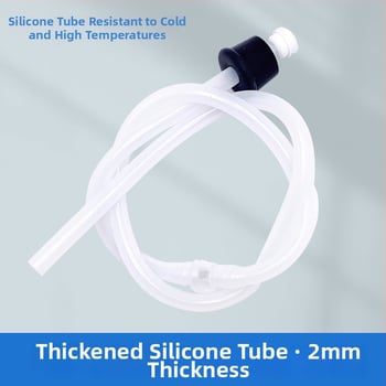 Кухненски дозатор за сапун с удължителна тръба — силикагел + неръждаема стомана, модел 29, глава на помпата от неръждаема стомана, модерен минималистичен стил