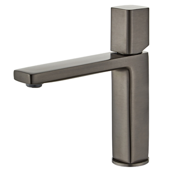 Výsuvný drezový kohútik – meď, horúca/studená voda, keramický diskový ventil, priemer sedla 35 mm, max 120°C