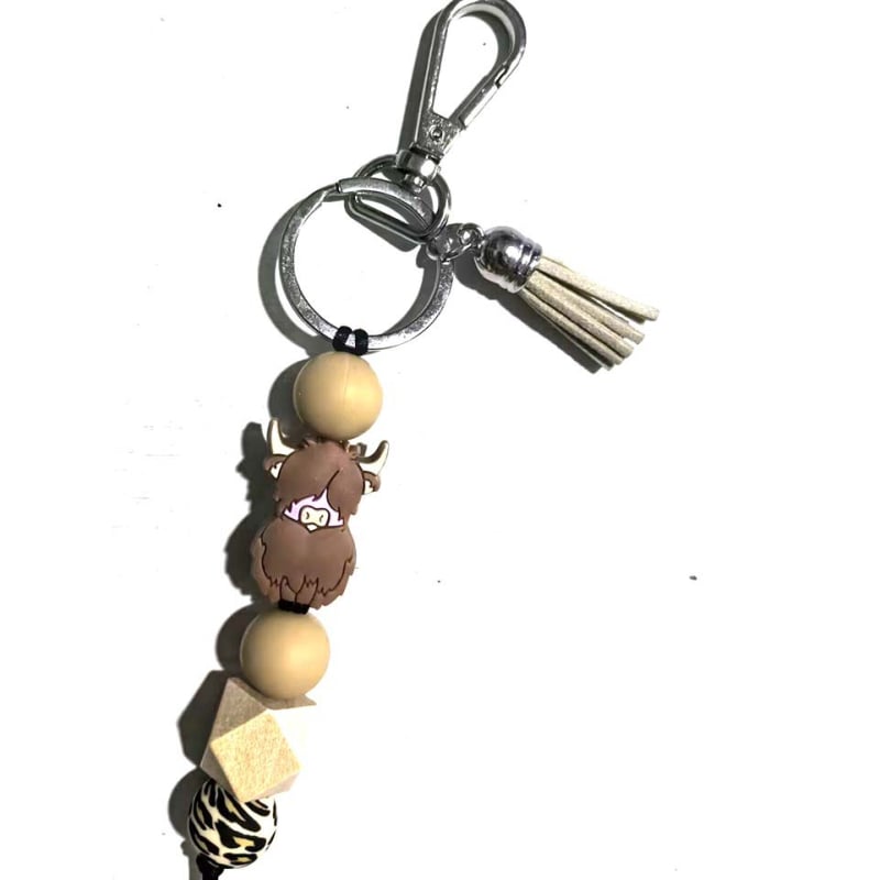 Silikónový kľúčenok Niu Niu s karikatúrnym dizajnom, prívesok na tašku, DIY doplnok