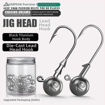 Seelucker cârlig cu cap de plumb, cu dinți, ambalaj 10 000 de bucăți, pentru pescuit în rezervoare.