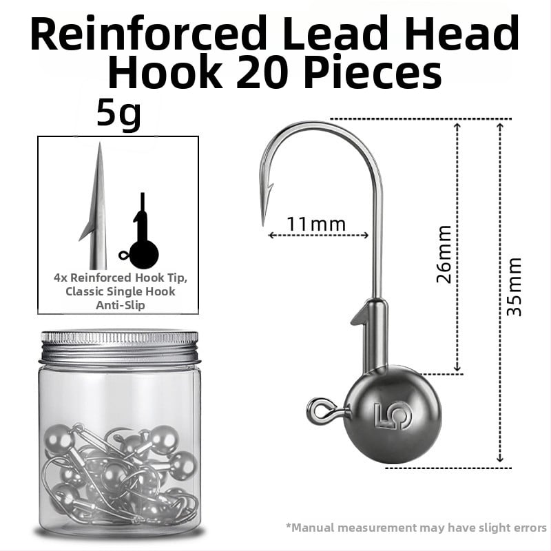 Seelucker cârlig cu cap de plumb, cu dinți, ambalaj 10 000 de bucăți, pentru pescuit în rezervoare.