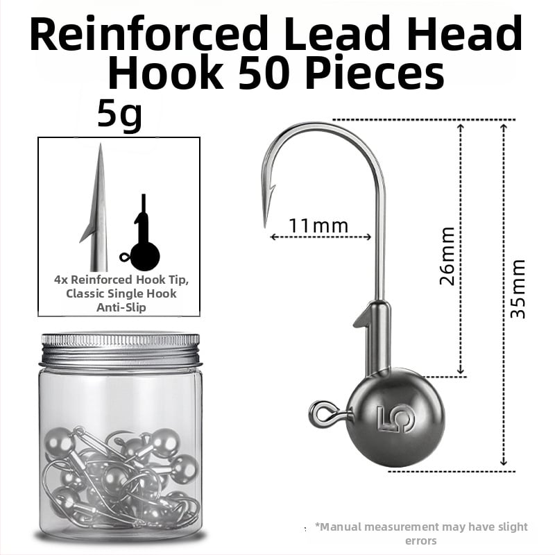 Seelucker cârlig cu cap de plumb, cu dinți, ambalaj 10 000 de bucăți, pentru pescuit în rezervoare.