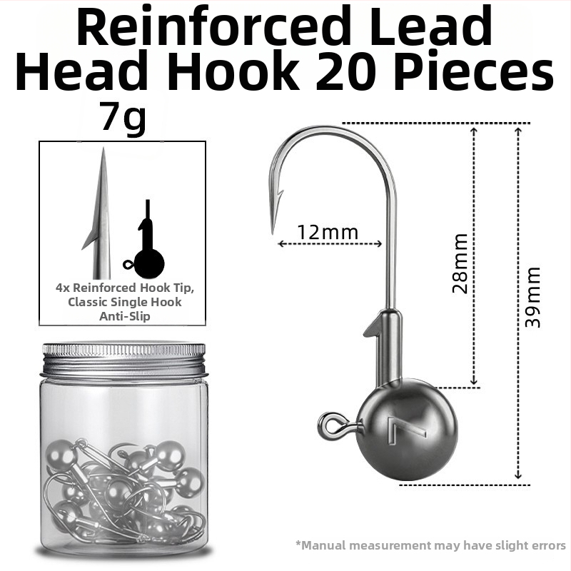 Seelucker cârlig cu cap de plumb, cu dinți, ambalaj 10 000 de bucăți, pentru pescuit în rezervoare.