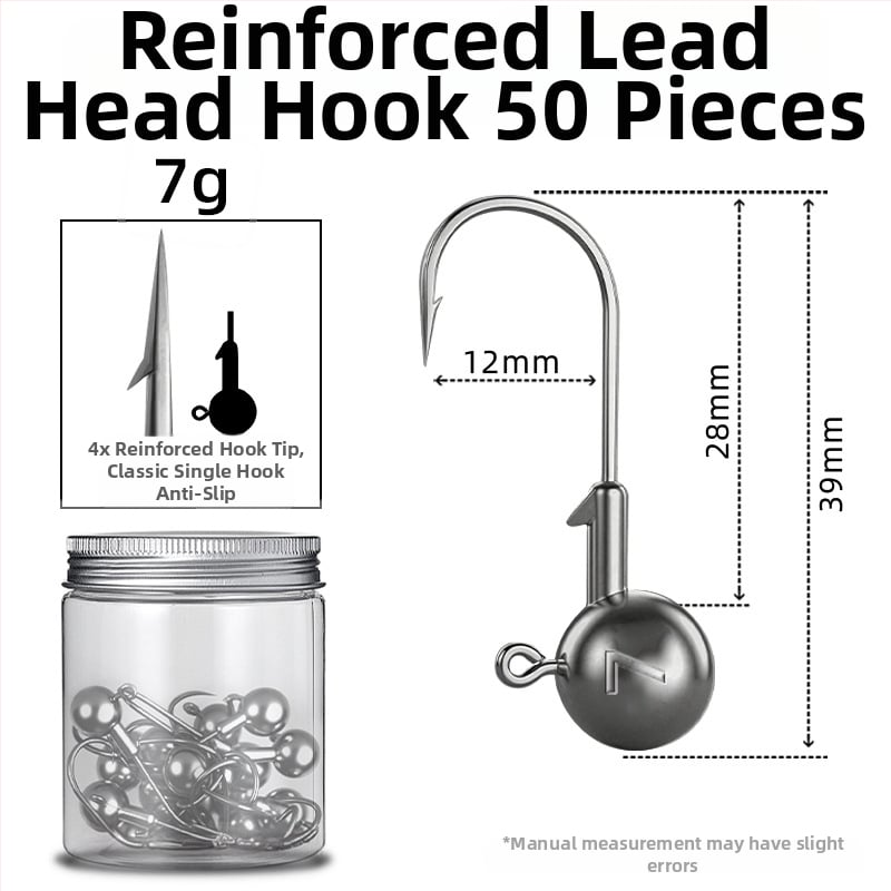 Seelucker cârlig cu cap de plumb, cu dinți, ambalaj 10 000 de bucăți, pentru pescuit în rezervoare.